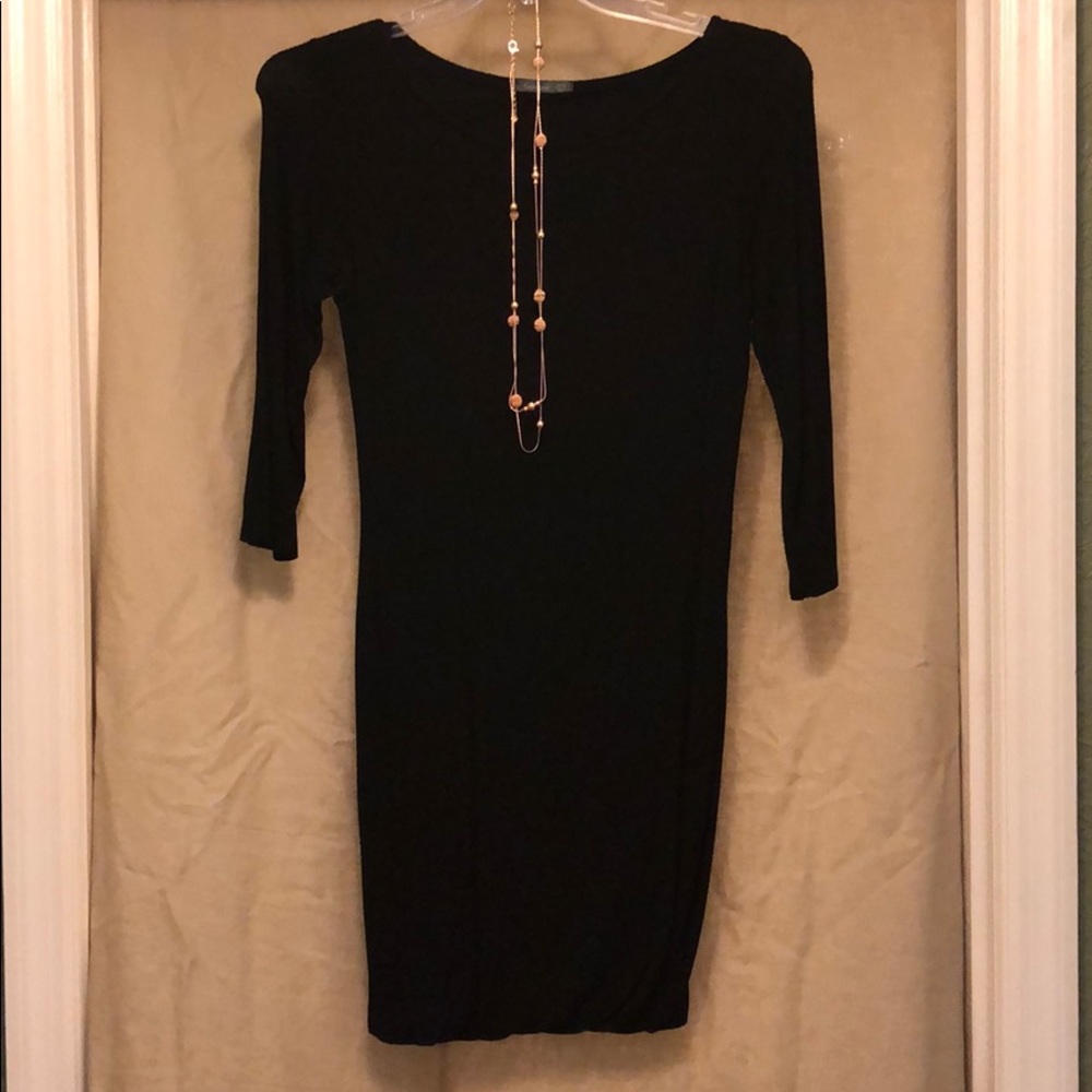 Black long sleeve dress